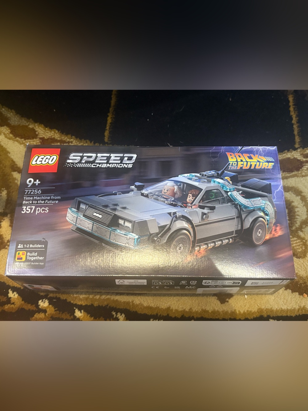 LEGO Speed Champions Back to The Future Time Machine 77256 Open Box